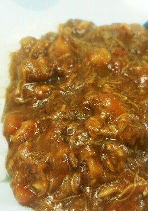 鶏手羽元を煮込んでほぐしたチキンカレー-レシピのメイン写真