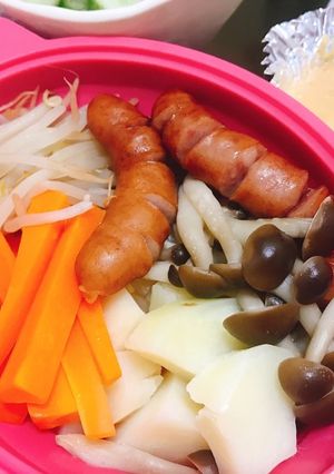 ☆栄養満点シリコンスチーマーで蒸し野菜☆-レシピのメイン写真