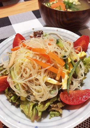 時短！給食から進化した中華風春雨サラダ-レシピのメイン写真