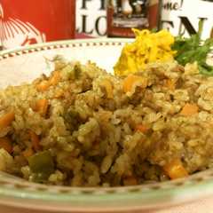 รูปของ 炊飯器でカレーピラフ おせちに飽きたら！