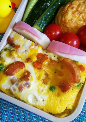 お弁当に カラフル卵とじ-レシピのメイン写真
