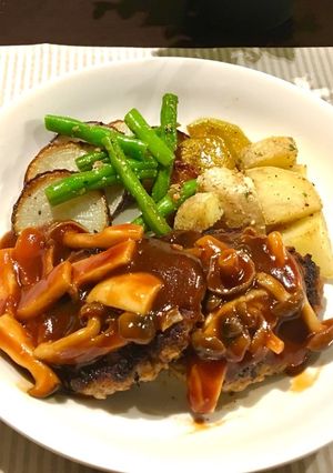 市販のソースで！基本のハンバーグステーキ-レシピのメイン写真