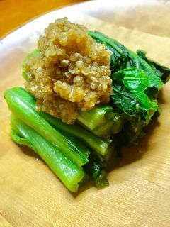 *マクロビ*青菜のキヌア和え-レシピのメイン写真
