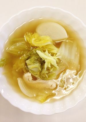 白菜と鶏むね肉のスープ煮-レシピのメイン写真
