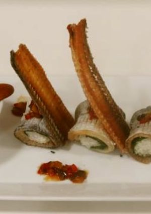 太刀魚の握り揚げ・パプリカ甘酢ソース-レシピのメイン写真