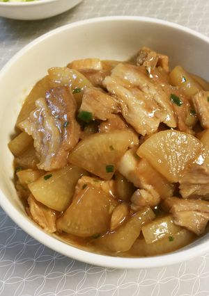 大根と豚ばらの甘辛炒め煮-レシピのメイン写真