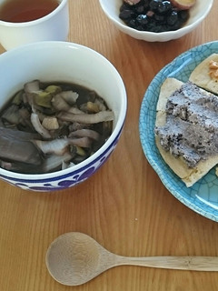 黒豆の煮汁で野菜スープ-レシピのメイン写真