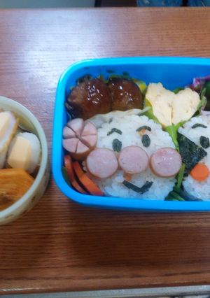 アンパンマンとこむすびまんお弁当☆-レシピのメイン写真