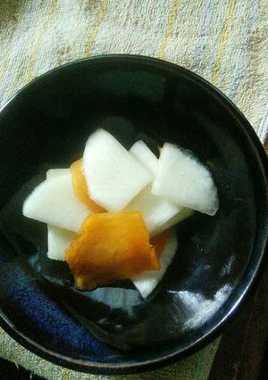 かぶと柿の酸っぱくない酢の物-レシピのメイン写真