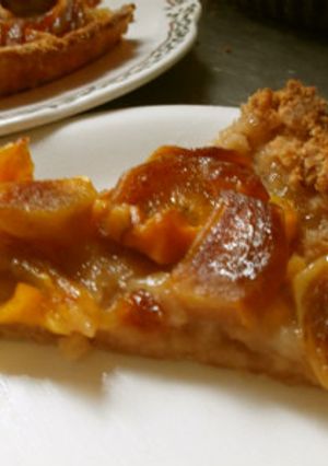 パンの耳で作る柿のパイ-レシピのメイン写真