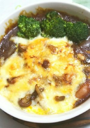 カレー煮込みハンバーググラタン-レシピのメイン写真