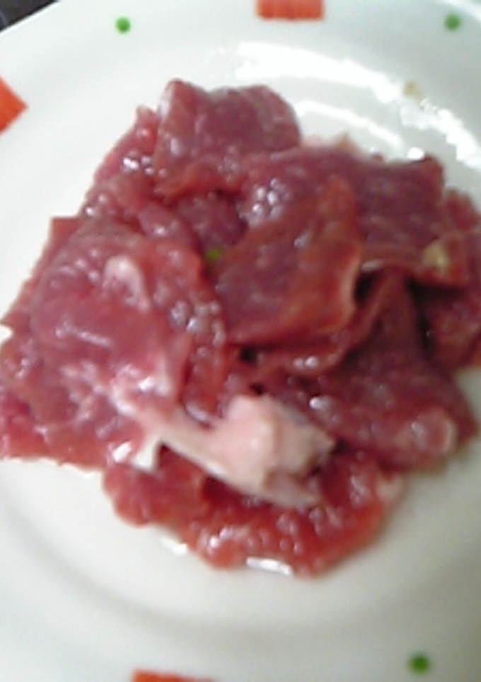 冷凍保存しておいた薄切り肉の下ごしらえ☆-レシピのメイン写真