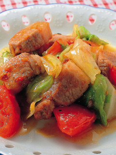 豚肉とトマトのニンニク炒め-レシピのメイン写真