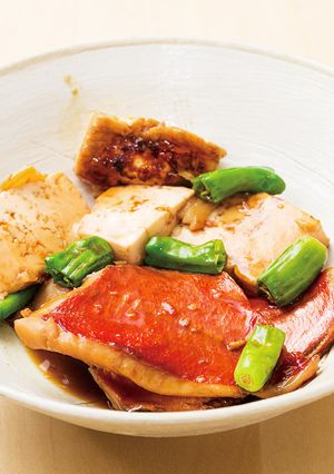 キンメダイと豆腐の煮付け-レシピのメイン写真