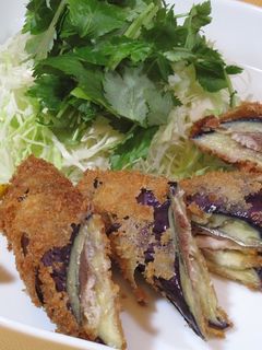 サンマのナス挟み揚げ-レシピのメイン写真