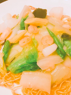 冷凍シーフードのあんかけ かた焼きそば-レシピのメイン写真
