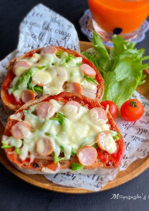 ピザ風トースト-レシピのメイン写真