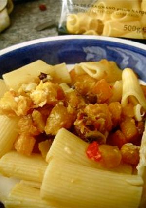 マンマ直伝☆カボチャとオリーブのパスタ-レシピのメイン写真
