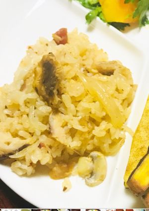 オイルサーディン炊き込みご飯 ピラフQC-レシピのメイン写真