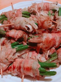 インゲンとアスパラの豚肉巻き-レシピのメイン写真