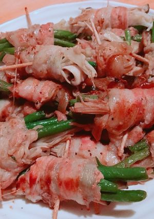 インゲンとアスパラの豚肉巻き-レシピのメイン写真