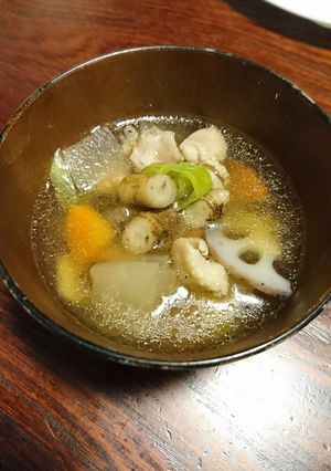 体ぽかぽか！生姜たっぷり根菜汁♪-レシピのメイン写真
