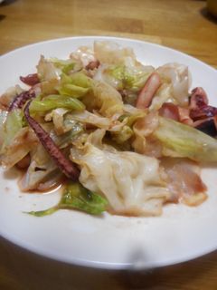 いかとキャベツのソース炒め-レシピのメイン写真