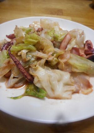 いかとキャベツのソース炒め-レシピのメイン写真
