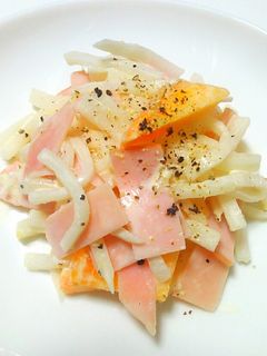 柿と大根のマヨサラダ *゚-レシピのメイン写真