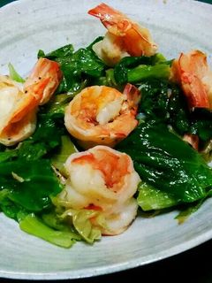 海老とレタスの昆布茶炒め☆-レシピのメイン写真