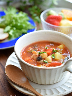 食べるスープ☆水煮大豆入りミネストローネ-レシピのメイン写真