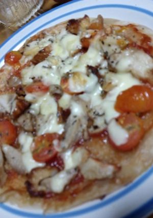 パラタde食感楽しい★照り焼きピザ-レシピのメイン写真