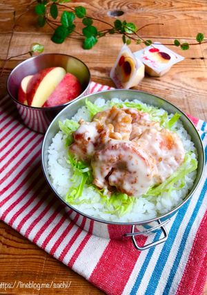 海老マヨ丼弁当♡-レシピのメイン写真