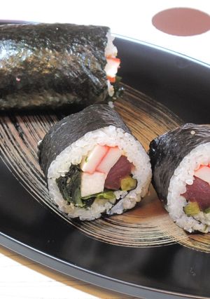 信州ならでは！マグロの山かけ風恵方巻-レシピのメイン写真