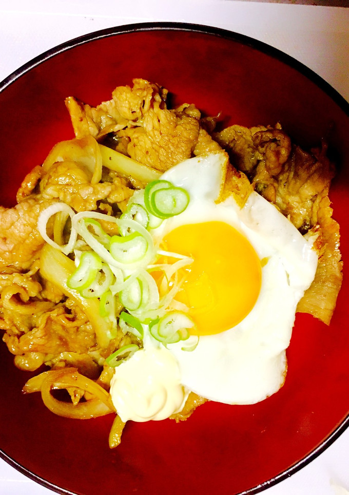 簡単♪5分☆他人丼2☆(生姜焼き丼)-レシピのメイン写真