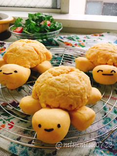 お砂糖なしのカメさんメロンパン-レシピのメイン写真
