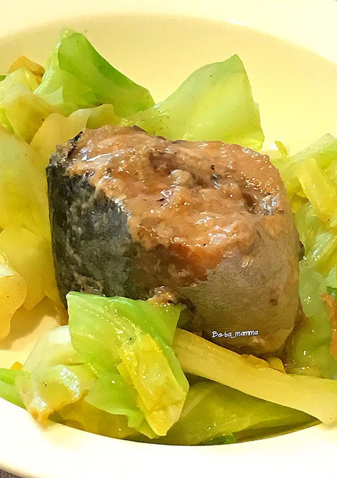 サバの水煮缶とキャベツ炒め-レシピのメイン写真
