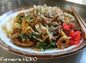 粉ソース付き焼きそばの美味しい作り方-レシピのメイン写真