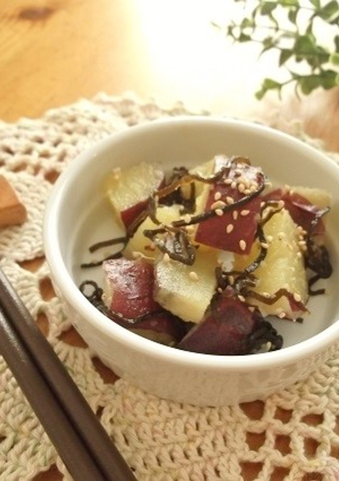 焼き芋の塩昆布和え-レシピのメイン写真