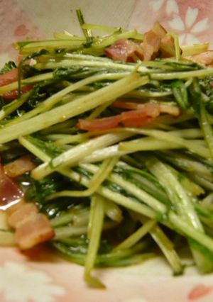 さっとしゃっきり♪水菜のソース炒め-レシピのメイン写真