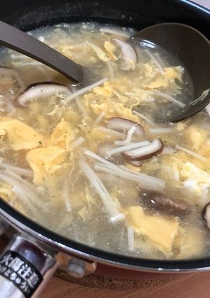 塩屋のスープ塩で鶏きのこスープ-レシピのメイン写真
