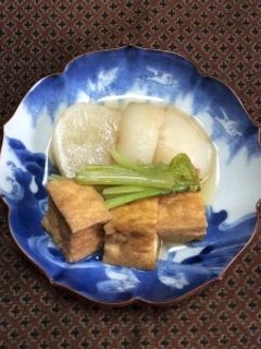 蕪と厚揚げの煮物-レシピのメイン写真