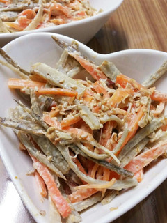 レンジのみ‼癖になる鰹節のごぼうサラダ♪-レシピのメイン写真