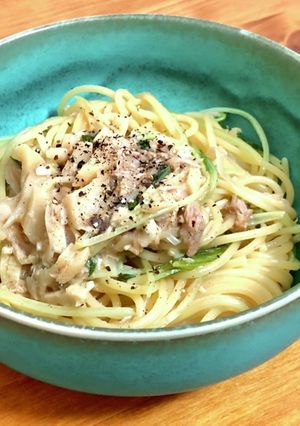 【超簡単】穂先メンマの中華風パスタ-レシピのメイン写真