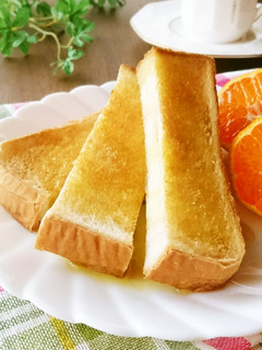トーストにオリーブオイル+メープル+塩-レシピのメイン写真