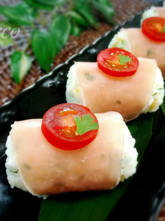 塩レモン混ぜご飯で♪生ハムのおにぎり-レシピのメイン写真