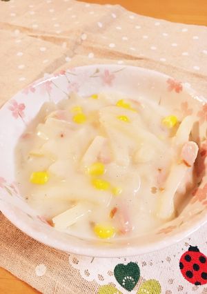 大根ベーコンとろとろコンソメミルクすーぷ-レシピのメイン写真