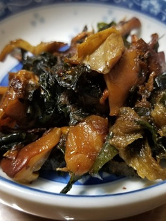 天然キノコと海藻のバター炒め・醤油味①-レシピのメイン写真