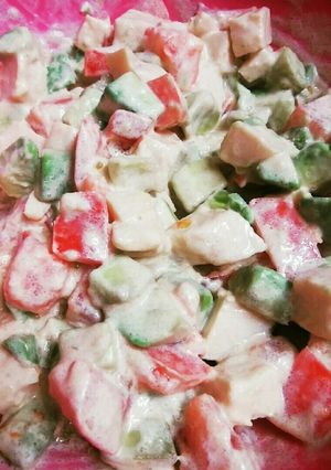 サラダチキンとアボカドの和え物-レシピのメイン写真
