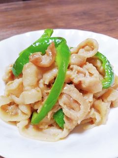 お弁当に☆豚バラピーマンの醤油炒め-レシピのメイン写真